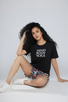 Zivame Abstract Print Cotton Loungewear Short Set - Tap Shoe — thumbnail 1